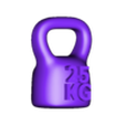 Gimnasio - PesaRusa30mm.stl Gym key ring (kettlebell and dumbbell)