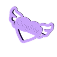 OogiMe_-_Heart_Wings.STL Heart Wings Cookie Cutter
