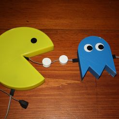 IMG_1035.JPG Free STL file PacMan and Ghosts Night Light・3D printer design to download