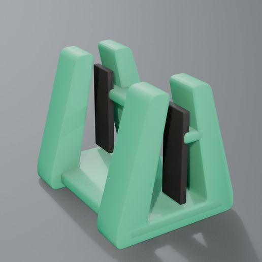Vertical Laptop Stand Adjustable Slot - 3D Print STL