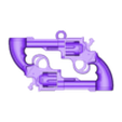 Two gun Revolver Pendant.STL Gun pendant