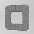 wf0.jpg Square hammered texture door gate push pull plate handle 3D print model