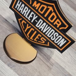20230918_100013.jpg Archivo STL Caja de luz Harley Davidson・Modelo de impresión 3D para descargar