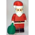 Lego_Minifig_-_Santa_Clause_8.jpg Free STL file Jumbo Christmas - Santa Claus・3D printer model to download