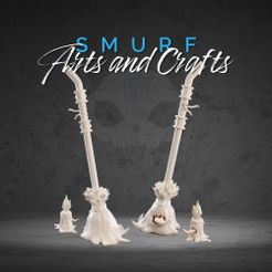 SmurfArtsandCrafts_Besen-Kerze_1_Render_070923.jpg Mimic broom and candle - Dark Fantasy 3D Miniature