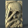 04_620_Starik_12.jpg starik man hiding his face cnc art router machine frame