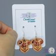 mickeywaffles3.jpg Mouse Waffle Earrings