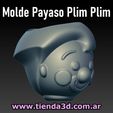 molde-plim-plim-1.jpg Plim Plim Clown Flowerpot Mold