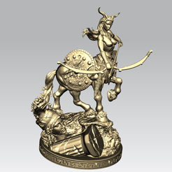 Female-Cantaur-warrior-3D-model-for-3D-print-cnc-router-carving-1.png Бесплатный 3D файл Female Cantaur warrior 3D model for 3D print cnc router carving 3D print model・3D-печатный дизайн для скачивания