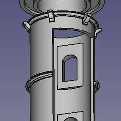 Tour-de-la-mairie-coté-droit.jpg Fichier STL gratuit Tour de batiment médiéval・Modèle pour impression 3D à télécharger