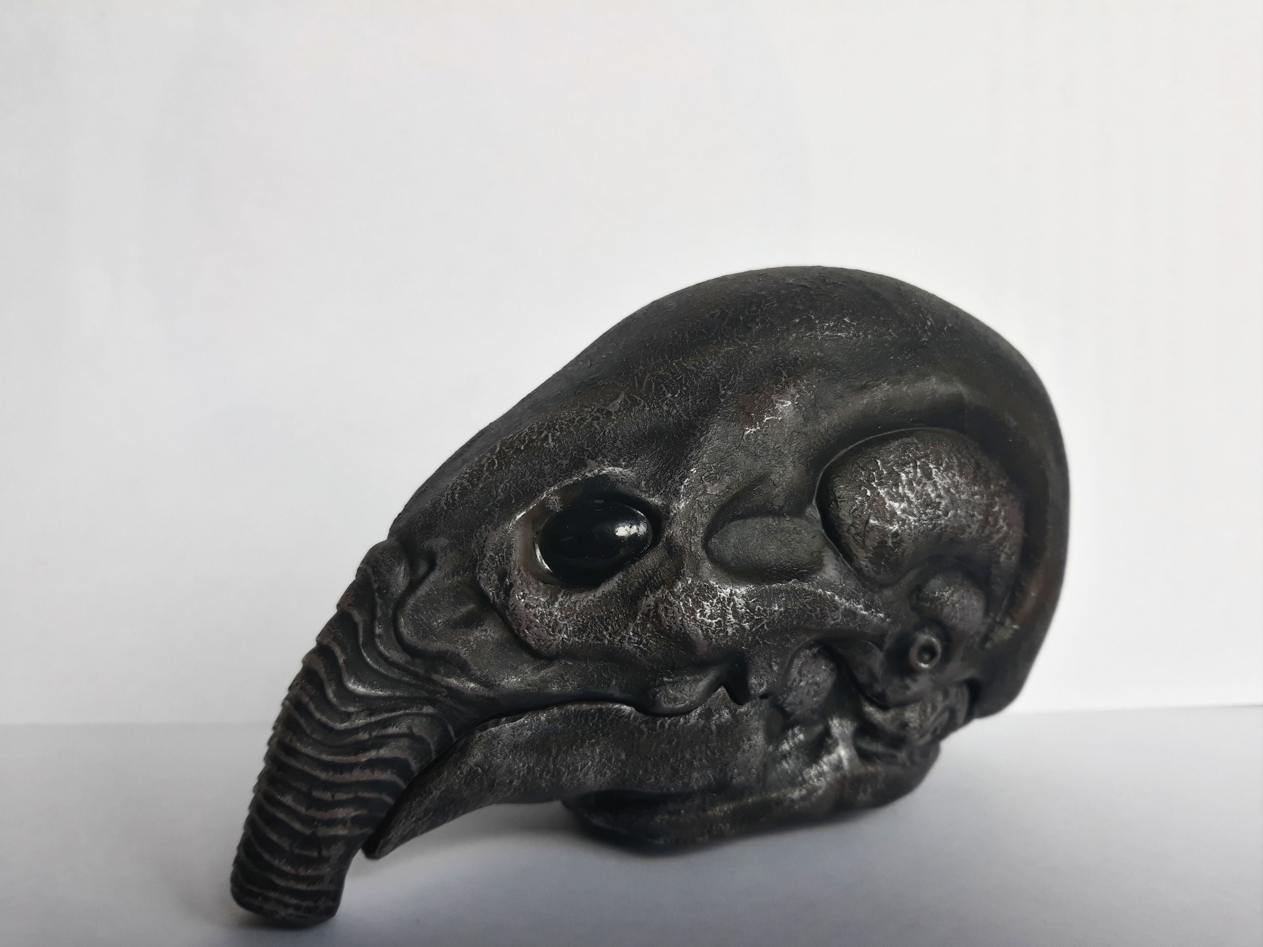 helmet profile (1).jpg Descargar archivo La cabeza del Ingeniero Prometeo con el casco del Jockey Espacial • Plan de la impresora 3D, CyrylXI