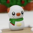 Oshawott_snowman02.png Oshawott Snowman Christmas Pokemon Decor