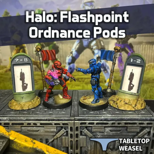 Ordnance Pod Weapon Token Holders for Halo: Flashpoint