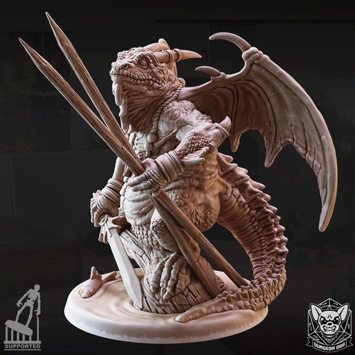 🦎 Lizard King (Demon)・ 3D File for 3D printing・Cults