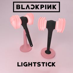 STL file LIGHTSTICK BLACKPINK keychain 🗝️・Design to download