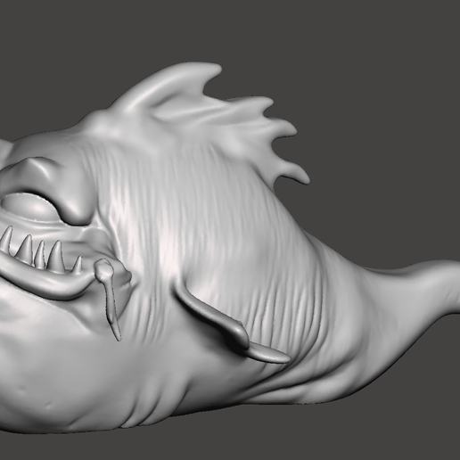 scary prehistoric fish 3D model