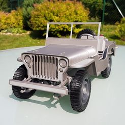 resized_20190624_163716.jpg 3D file Jeep Willys - detailed 1:9 scale model kit・3D printable model to download