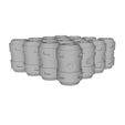 Barrels-Alpha-square-4-x-4.jpg STL-Datei Typ Alpha Transporttrommeln・Design zum Herunterladen und 3D-Drucken