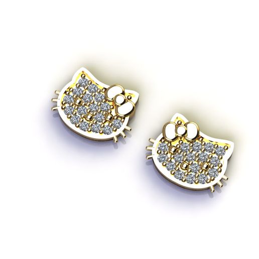 Kid Earrings  3dm with stl files 3D print model 3D model