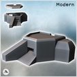 1-PREM.jpg Blockhouse bunker with protective wing and firing opening (15) - Modern WW2 WW1 World War Diaroma Wargaming RPG Mini Hobby