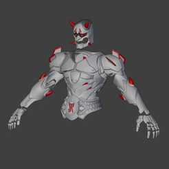 12.png 3D file Genji Oni Skin Armor from Overwatch・3D printer design to download, Necrosster