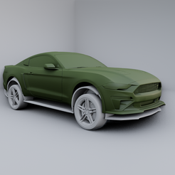 1.png Fichier STL Ford Mustang Stage 3 2019・Modèle imprimable en 3D à télécharger
