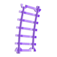 Curve-R400-15deg.stl New Train track for OS-Railway - fully 3D-printable railway system!
