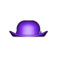 Bowler Hat (New optimized version).stl Bowler Hat  Playmobil compatible