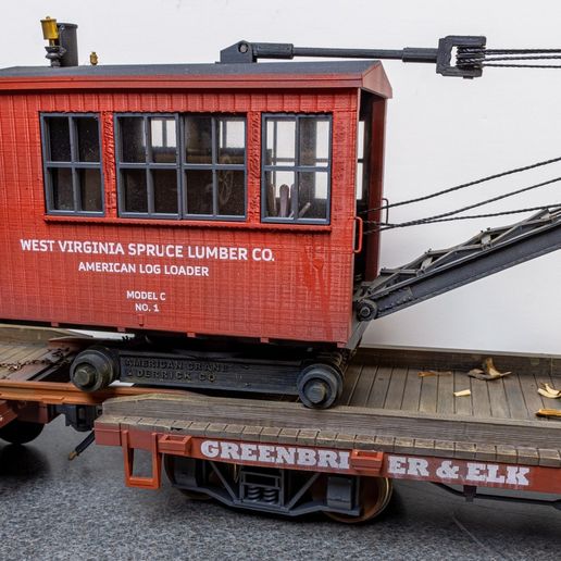 🏗️ Spruce Lumber No. 1, American Crane & Derrick Log Loader - G Scale ...