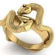 2.jpg Snakee ring 3d pritable model