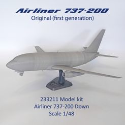 233211-Model-kit-Boeing-737-200-Down-Photo-01m1.jpg 233211 Airliner 737-200 Down