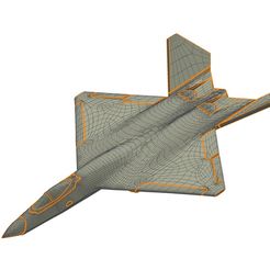 FwjvMP0agAEZZ5c.jpg Fichier STL Chasseur furtif Northrop F-23A Black Widow II・Objet pour impression 3D à télécharger