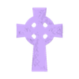 Celtic Cross New P1.stl Grande croix celtique avec effet phosphorescent