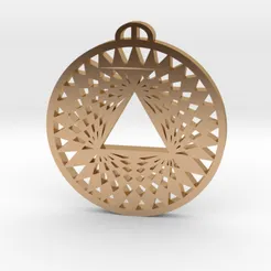 Aldbourne-Wiltshire-Crop-Circle-Pendant.webp STL-Datei Aldbourne-Wiltshire Kornkreis-Anhänger_fixiert・3D-druckbares Design zum Herunterladen