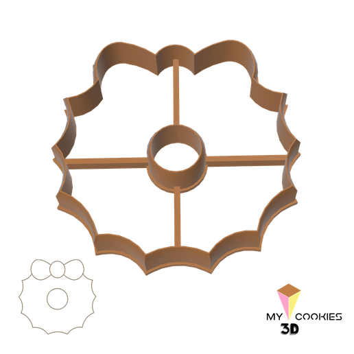 COOKIE CUTTER. WREATH - CHRISTMAS 3D model