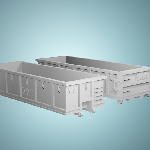 Dumpster20ydMW.png Descargar archivo STL Contenedores de basura • Modelo para la impresión en 3D, WrensChopShop