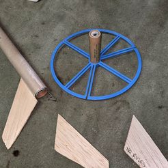 1 Engine to center guide.jpg Rocket fin gluing guide and holder for Estes and other STEM projects