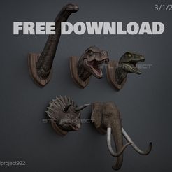 Dinosaurs-Head-Wall.jpg Dinosaurios - Pared de la cabeza
