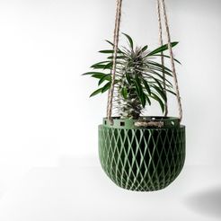 misprint-1837.jpg The Dex Hanging Planter Pot | Modern and Unique Home Decor for Plants and Succulents  | STL File