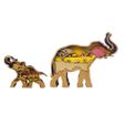 Mother-And-Baby-Elephant-For-Glowforge-1.jpg Wooden Mom & Baby Elephant Xmas Ornament: Glowforge, Laser Cut