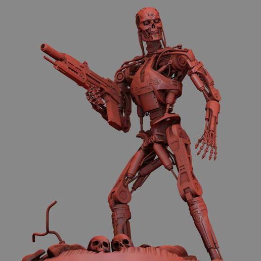 Снимок-82.jpg Terminator T-800 Endoskeleton Rekvizit T2 V2 High Detal