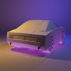 export1.jpg Ford Mustang LOW POLY - Print in place