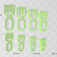 Capture.png Clay Cutter STL File Gardening Hand Fork- Gardening Earring Digital File Download- 8 sizes & 2 Cutter Versions, cookie cutter