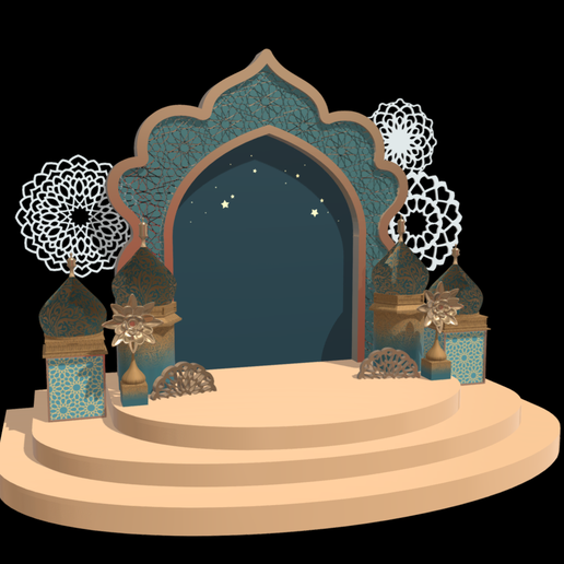 Ramadan Stage 3d model 3D model