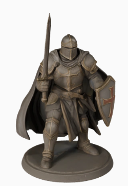 medieval european warrior 3D model