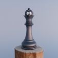 SootSpriteGhibliQueenChess1.jpg Soot Sprite Queen Chess Piece Studio Ghibli Fan Art