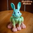 IMG_0617-copy.jpg Fichier STL Jouet articulé Bunny Rabbit, print-in-place, cute-flexi・Modèle pour impression 3D à télécharger