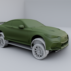 1.png STL-Datei Infiniti Q60 Projekt Schwarz S・3D-druckbares Modell zum Herunterladen