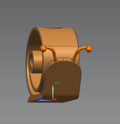 schnecke_model1_B2.jpg Descargar archivo STL Mesa Deco, un jarrón de mesa de caracol con tubo de laboratorio DIÁMETRO 24 hasta 25 MM. JARRÓN DECO, DECO • Modelo para la impresión en 3D, Phils_Creations