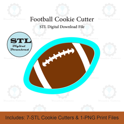 Etsy-Listing-Template-STL.png Football Cookie Cutter | STL File